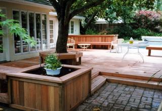 Redwood deck